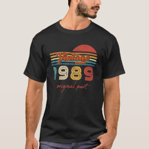 T-shirt 33 Cadeaux d'anniversaire Vintage 1989 Original Pa