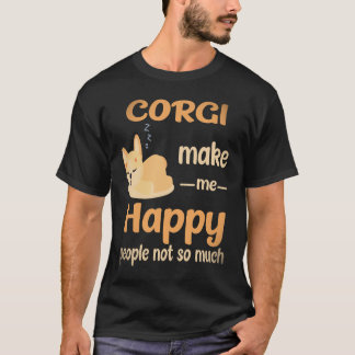 T-shirt 33 Corgi me rendent heureux, les gens pas tant que