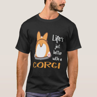 T-shirt 33 La vie est juste meilleure avec un Corgi