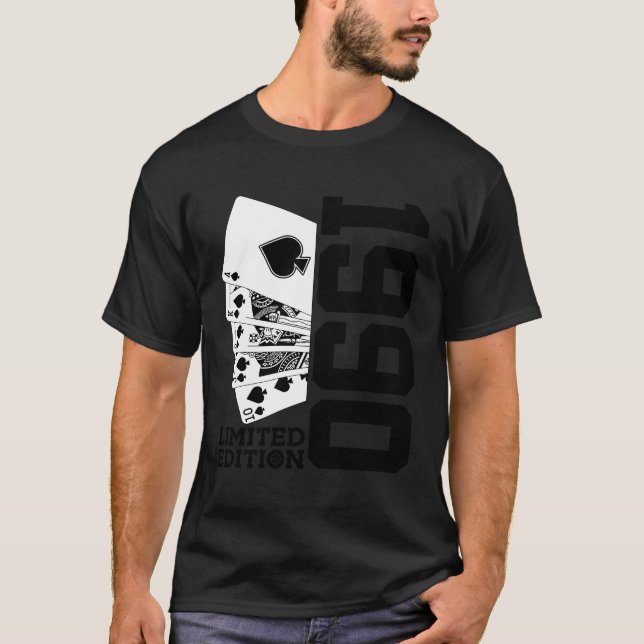 T-shirt 33E Poker 1990 (Devant)
