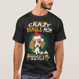 T-shirt 340 Je suis la mère Beagle folle