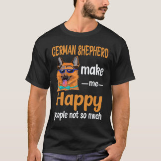 T-shirt 34 Berger Allemand Me Rendent Heureux Les Gens Pas