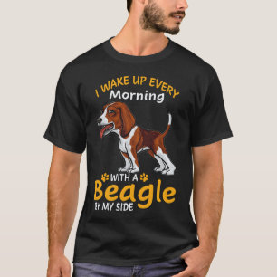 T-shirt 34 Je me réveille chaque matin avec un Beagle à me