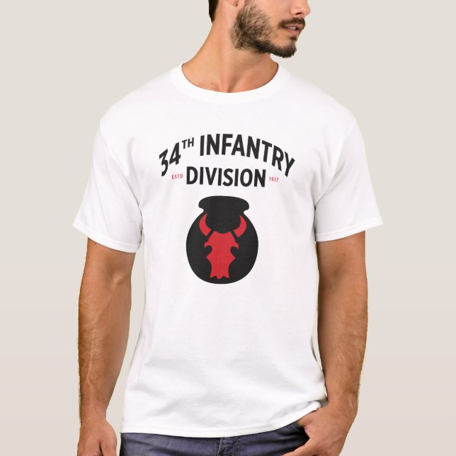 T-shirt 34e division d'infanterie (Devant)
