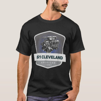 T-shirt 351 Cleveland V8 Muscle voiture légende Moteur Ret