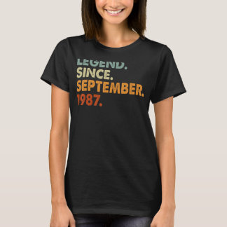 T-shirt 35 ans de légende depuis septembre 1987 35th Bir