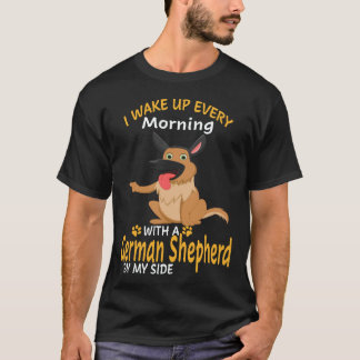 T-shirt 35 Je me réveille chaque matin avec un berger alle