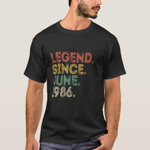 T-shirt 35E Anniversaire 35 Ans Légende Vintage Depuis Ju