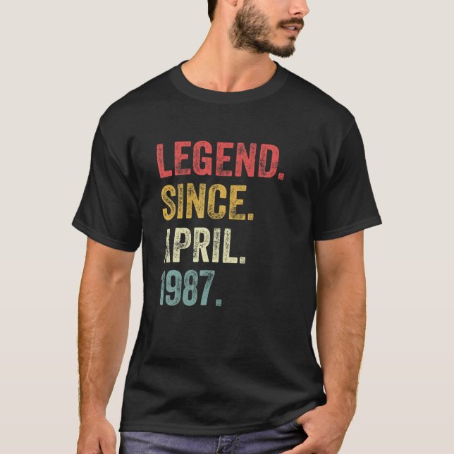 T-shirt 35e Birthday (Devant)