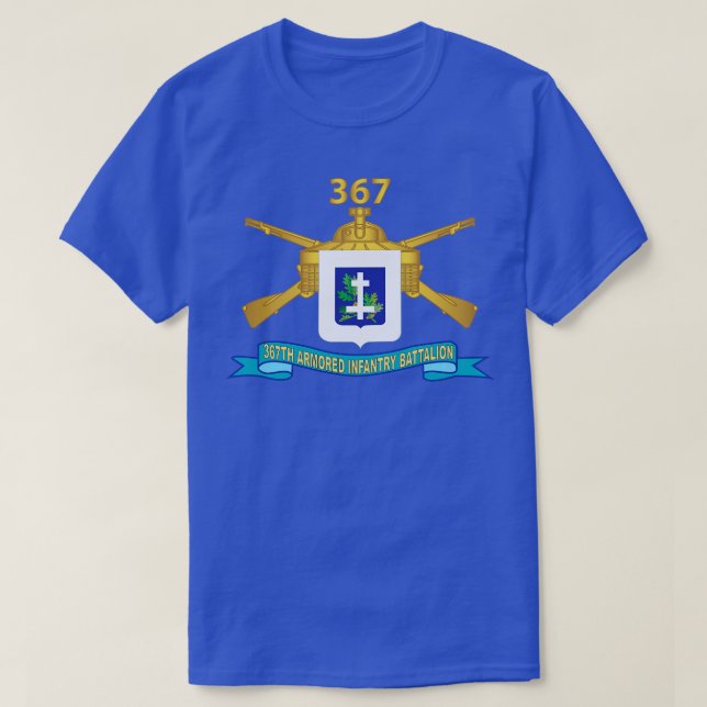 T-shirt 367e Bataillon d'infanterie blindée avec Br DUI Ru (Design devant)