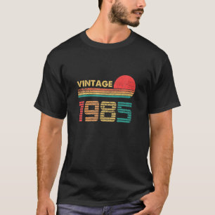 T-shirt 36 Ans Anniversaire Classique Vintage Né En 1985