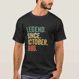 T-shirt 36 Ans Légende depuis octobre 1986 36e anniversair
