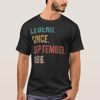 T-shirt 36 Ans Légende depuis septembre 1986 36e Bir