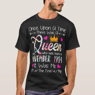 T-shirt 36 Years Birthday Girls 36e Birthday Queen Novemb