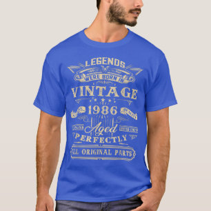 T-shirt 36e Cadeau Anniversaire Pour Légendes Né 1986 36 A