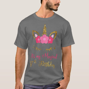 T-shirt 37 Anniversaire Fille Amusante Unicorne 37ème Birt