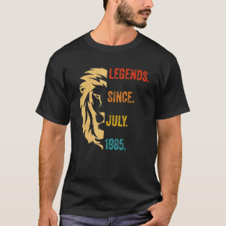 T-shirt 37 Ans Légende depuis juillet 1985 37ème anniversa