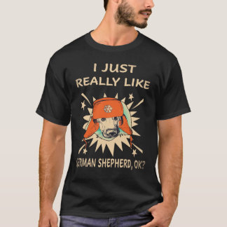 T-shirt 37 J'aime vraiment beaucoup les bergers allemands