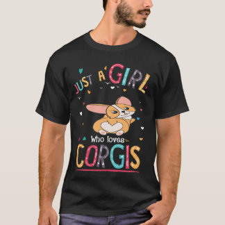 T-shirt 37 Juste une fille qui aime Corgi
