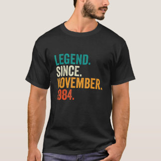 T-shirt 38 Ans Légende depuis novembre 1984 38e Birt