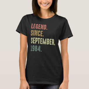 T-shirt 38 Ans Légende depuis Septembre 1984 38th Bir