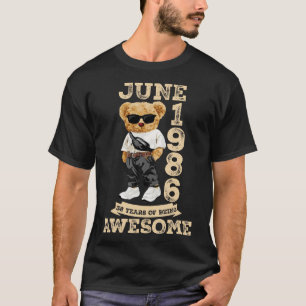 T-shirt 38 Ans Magnifique Juin 1986 38E Anniversaire