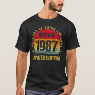 T-shirt 38 Ans Trente-Huit 1987 38e Anniversaire