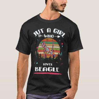 T-shirt 38 Juste une fille qui aime Beagle