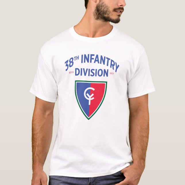 T-shirt 38e division d'infanterie Militaire américain (Devant)