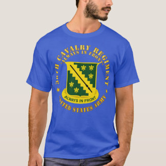 T-shirt 38e régiment de cavalerie toujours en avant DUI X