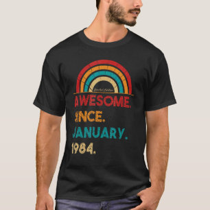 T-shirt 39 Ans Awesome depuis Janvier 1984 39e Naissance