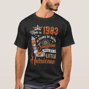 T-shirt 39 Ans Fabriqué En 1983 Anniversaire Reine Diamond