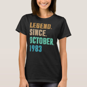 T-shirt 39 Ans Légende depuis Octobre 1983 39e Naissance