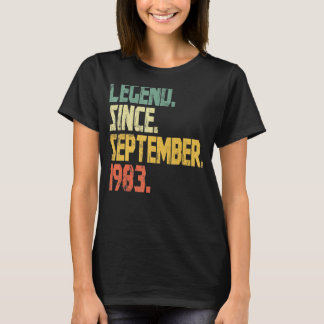 T-shirt 39 Ans Légende depuis septembre 1983 49e Bir