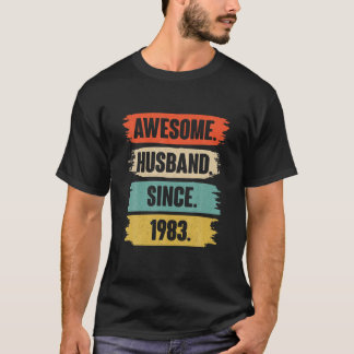 T-shirt 39 Mariage Aniversaire Le Cadeau - Un Mari Awesome
