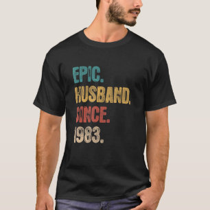 T-shirt 39 Mariage Anniversaire Pour Lui Épique Mari Depui