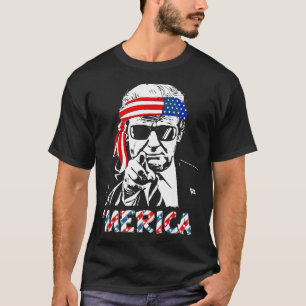 T-shirt 'merica Trump Joyeux 14 Juillet Trump Américai