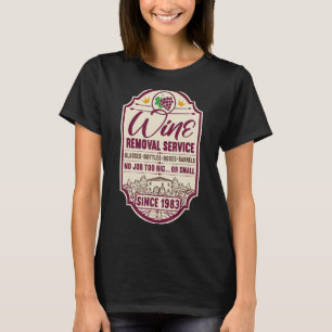 T-shirt 39e Anniversaire I Décanteur de vin Étiquette I Él