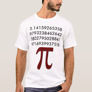 T-shirt 3,14 Chemise de maths de pi