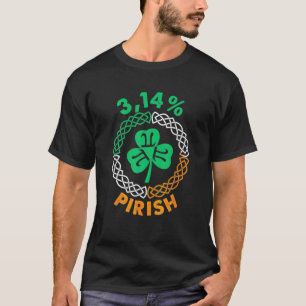 T-shirt 3,14 % Pirish Funny Jour de la Saint Patrick Math