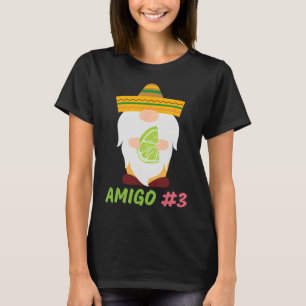 T-shirt 3 Amigos Cinco De Mayo Amigo #1 Groupe Corresponda