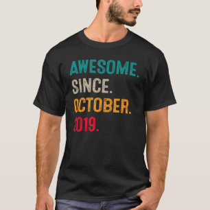 T-shirt 3 Ans 3ème Anniversaire Garçon Awesome depuis Octo