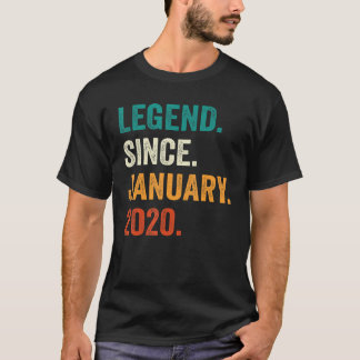 T-shirt 3 Ans 3ème Anniversaire Garçon Légende Depuis Janv
