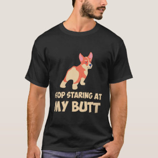 T-shirt 3 Arrêtez de mater mon cul Corgi