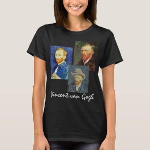 T-shirt 3 autoportraits différents Vincent van Gogh