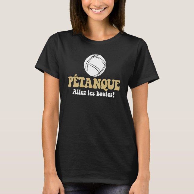 T-shirt 3 Boules Boules Boulder Petanque Boules Ball 2 (Devant)