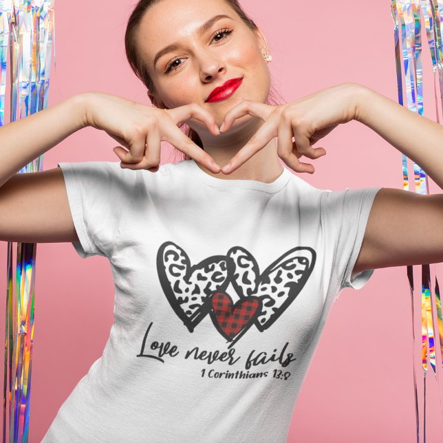 T-shirt 3 Coeurs amour n'échoue jamais (Créateur téléchargé)