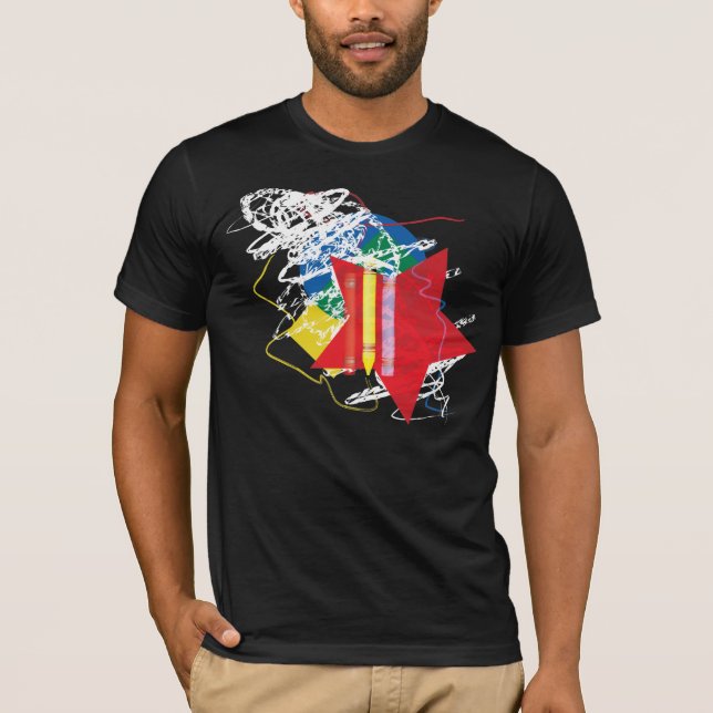 T-shirt 3 crayons (Devant)