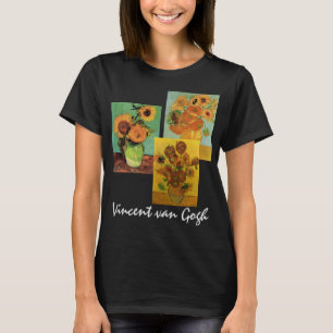 T-shirt 3 fleurs de tournesol différentes par Vincent van 