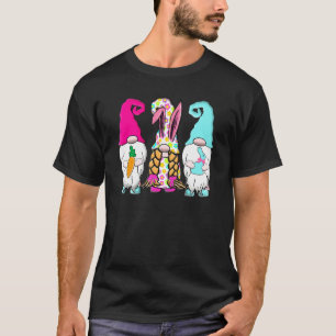 T-shirt 3 Gnomes de Pâques Pastel Printemps Bunny Ears Rab